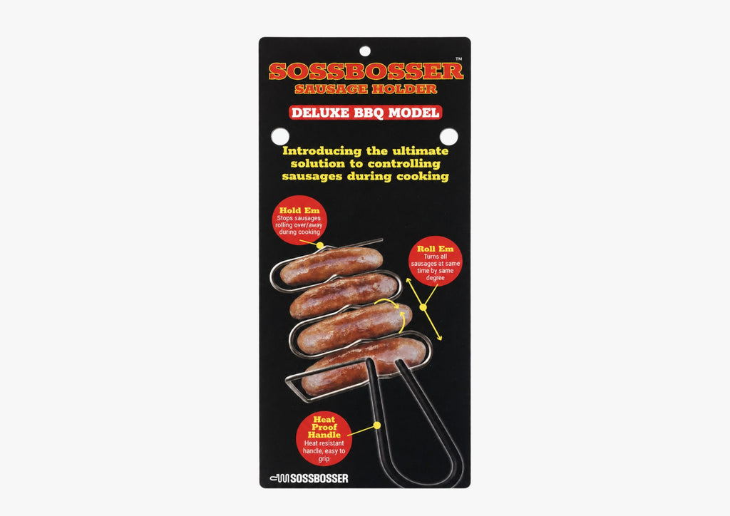 SOSSBOSSER Deluxe BBQ Sausage Holder & Roller.