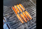 Using the SOSSBOSSER Thin 8 on a bbq to control and turn 8 sausages at a time.